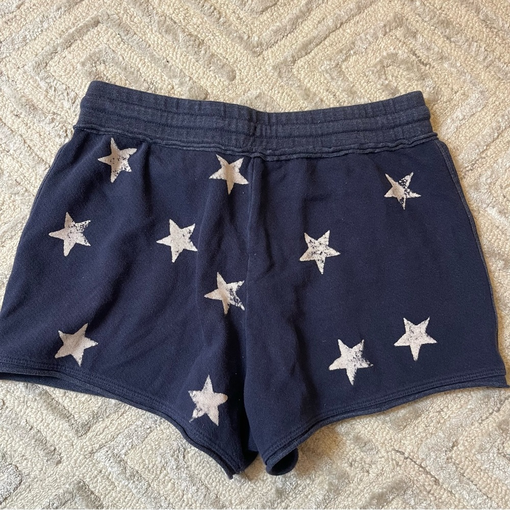 Splendid Navy Blue Star Print Lounge Shorts size small - Picture 3 of 3